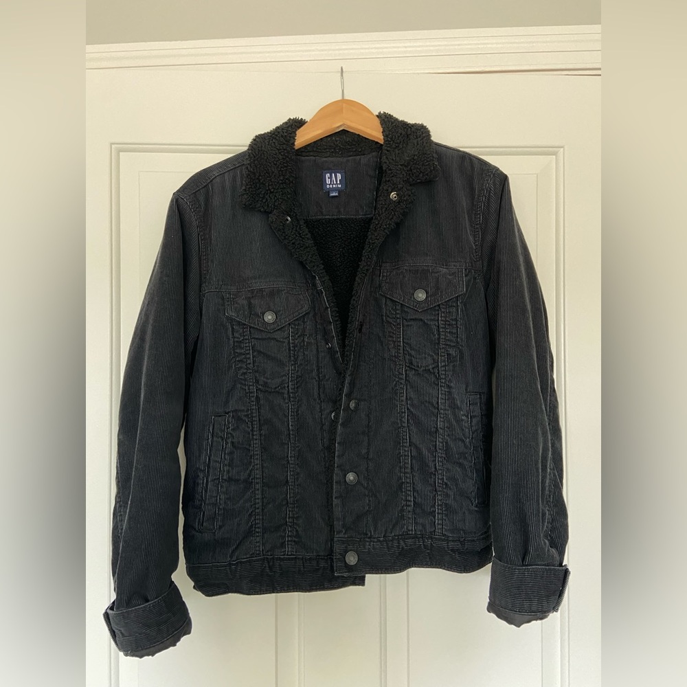Gap teddy lined corduroy jacket